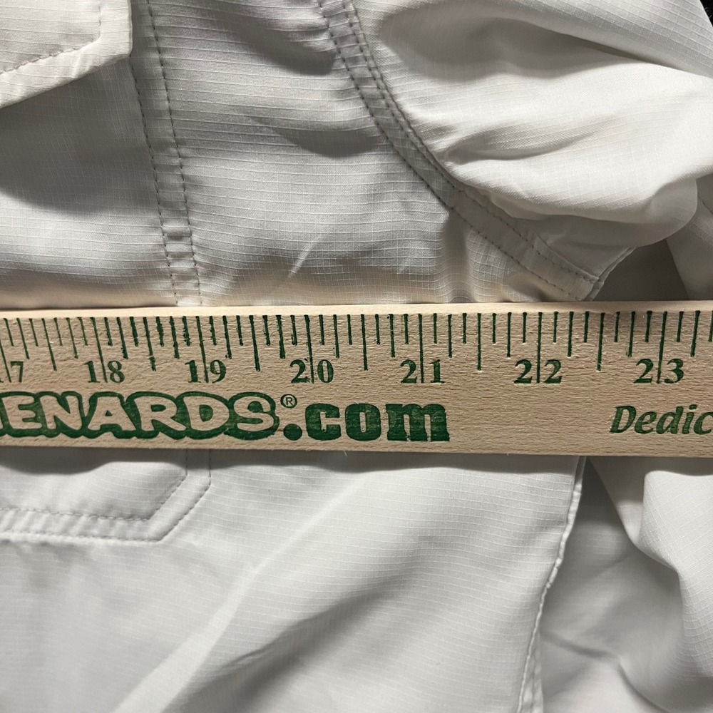 Patagonia Mens White Long Sleeve Fishing Shirt Phillips 66 Conoco 76 Ripstop M - Picture 3 of 9
